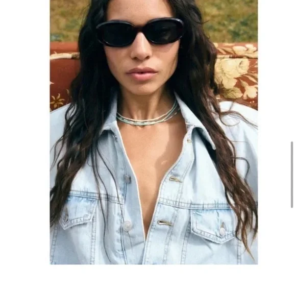 Zara TRF Denim Romper - Picture 6 of 6